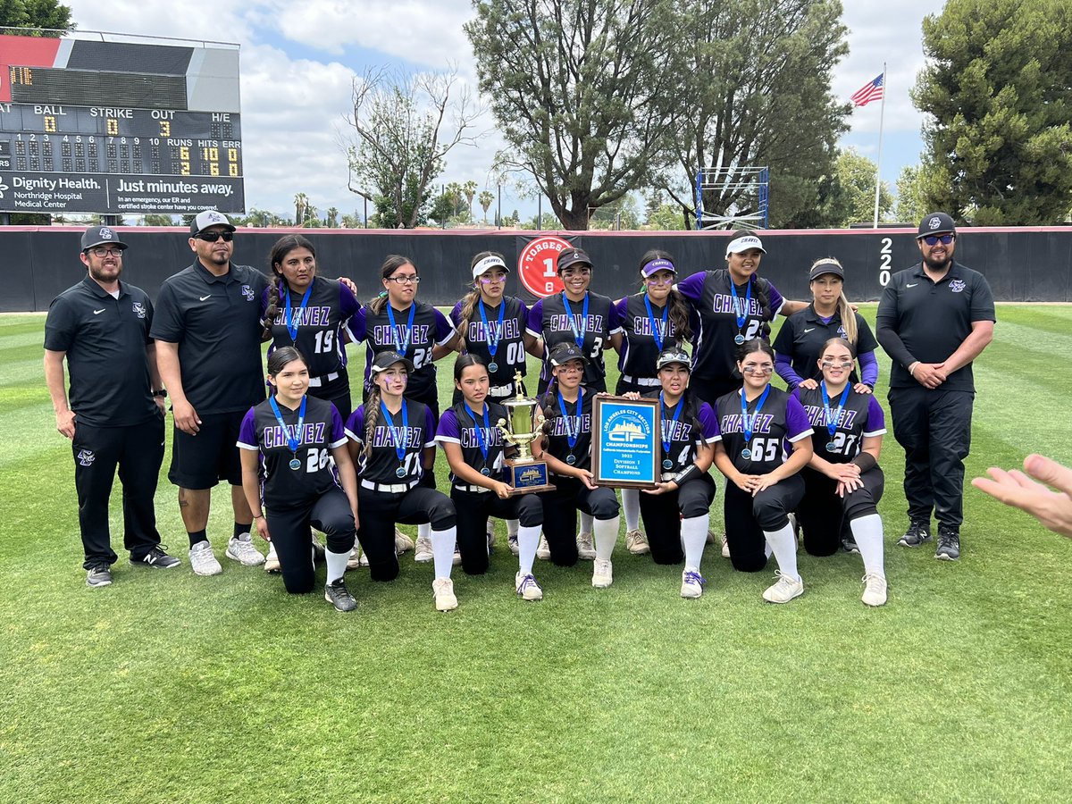 Congrats to Chavez softball on their D1 CIF City Section Championship!