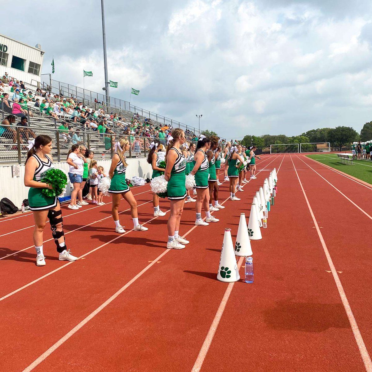 First Varsity FB game of the year! Way to play!  <a href="/BrenhamFootball/">Brenham Cub Football</a> We can't wait to cheer y'all on this fall!🐾🏈