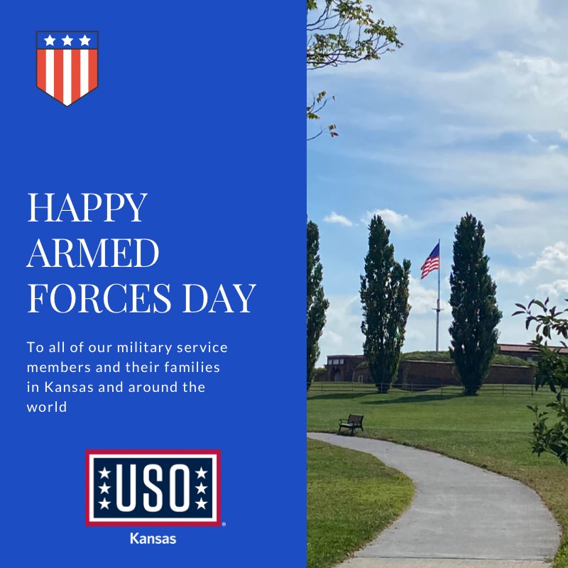 We are thankful for our service members and their families not only today but every day! Happy #ArmedForcesDay to our service members in Kansas and around the country 🇺🇸 #BeTheForce