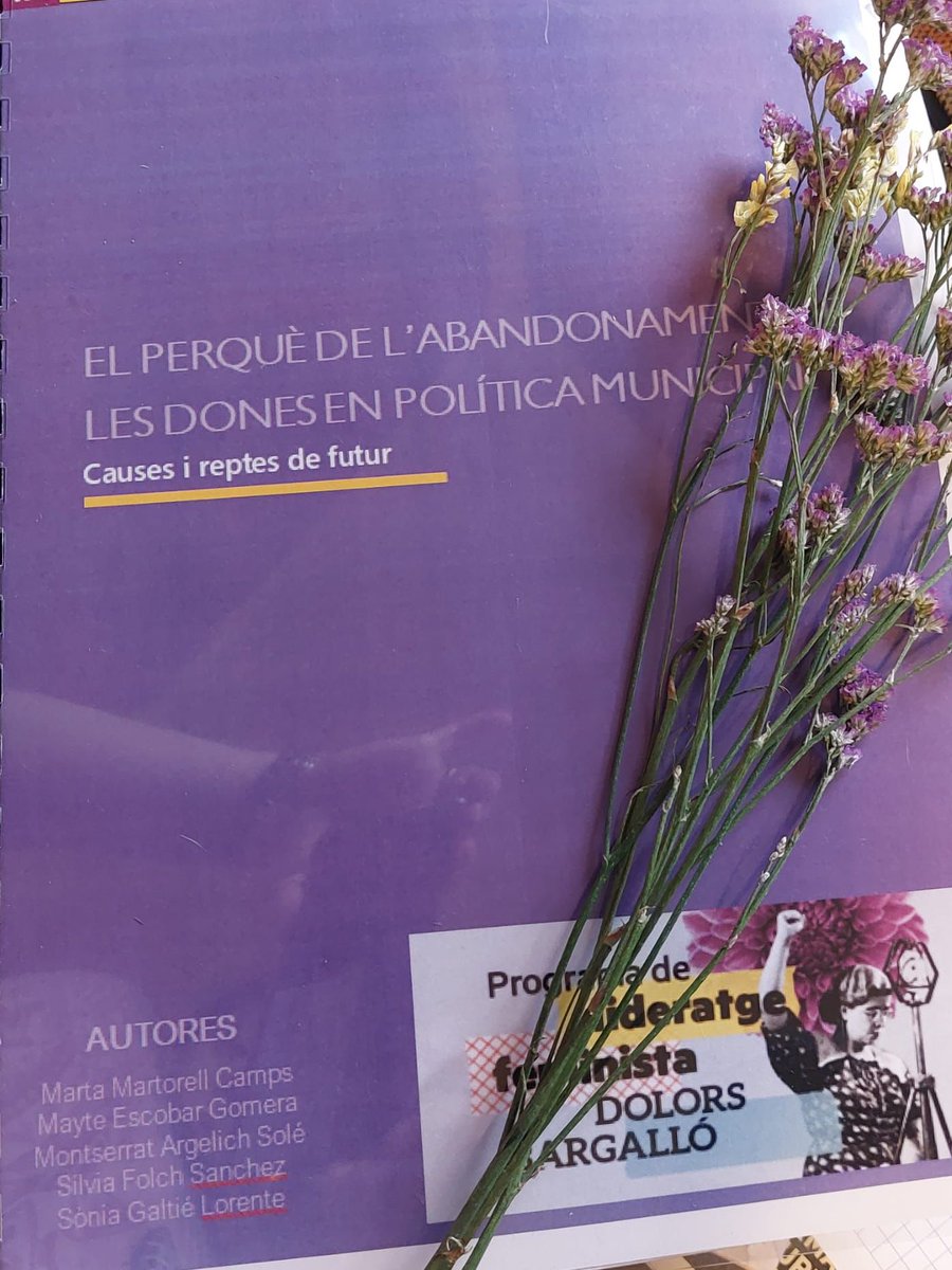 MireiaMataSlsna's tweet photo. Per assolir la @igualtatcat en política -municipal, parlamentària i pública- és imprescindible la formació, la recerca, el mètode. Un gran reconeixement al Programa de lideratge feminista Dolors Bargalló d’ @ERC_dones i a tots els projectes que ens acosten a la igualtat. https://t.co/TidDc1bQK5