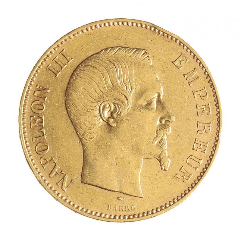 numagnumismatic's tweet photo. #Francia 
100 Francos
1857
#Paris
#napoleoniii
Estado de conservación MBC+
#AU #gold #oro 
32,258gr. Ø35mm

Item: 30229 En buscador web https://t.co/iaBQE2ssNO
#numag
#numismatique
#numismatica #numismatik #coinscollection #history #monedas #monnaie #coin https://t.co/yHTHCtDRi5