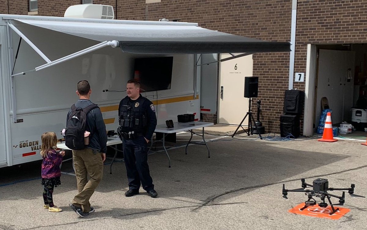 Thanks, <a href="/HopkinsPolice/">Hopkins Police</a>, for inviting the GVPD to do a drone demonstration at your Open House and Summer Safety event today.