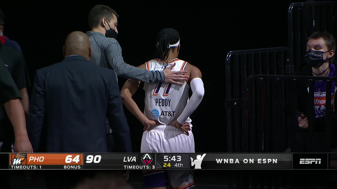 espnW on Twitter "Shey Peddy went to the locker room after appearing