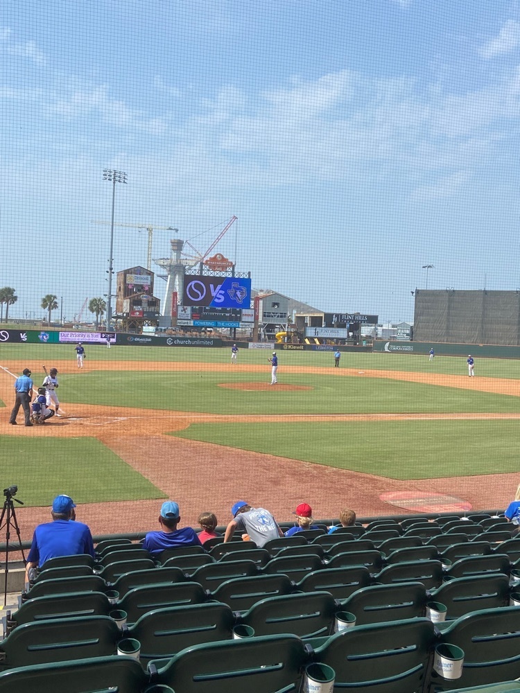 Game 2 vs. Sinton at Whataburger field in Corpus Christi!