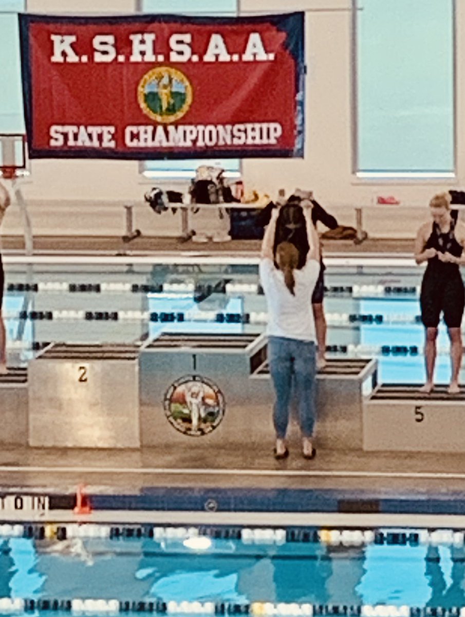 OSFalconHoops's tweet photo. Can’t believe I waited 11 years @OlatheSouthHS to attend a swim meet🤦🏼‍♂️. Pretty awesome watching the girls compete at the state meet today! The Jacobs Twins are on a mission💪🏼👊🏼🏊‍♀️  @ADSutherlinOS @OS_BirdHouse @ADJohnsonOPS233 #BeMore #BetterTogether https://t.co/goZ3kCxBXQ