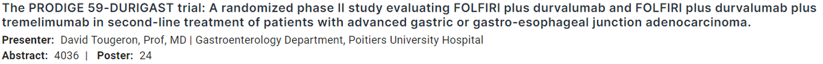 giconnectInfo's tweet photo. Our @giconnectInfo expert Dr. David Tougeron will present a poster at #ASCO2022! Phase-II study evaluating #FOLFIRI + #durvalumab and #FOLFIRI + #durvalumab + #tremelimumab in advanced #GC or #GEJC: #PRODIGE59-DURIGAST. 4th June 14:00 BST Poster 24!
https://t.co/3azkuv06qF
#MedEd https://t.co/4KcXhOonDN