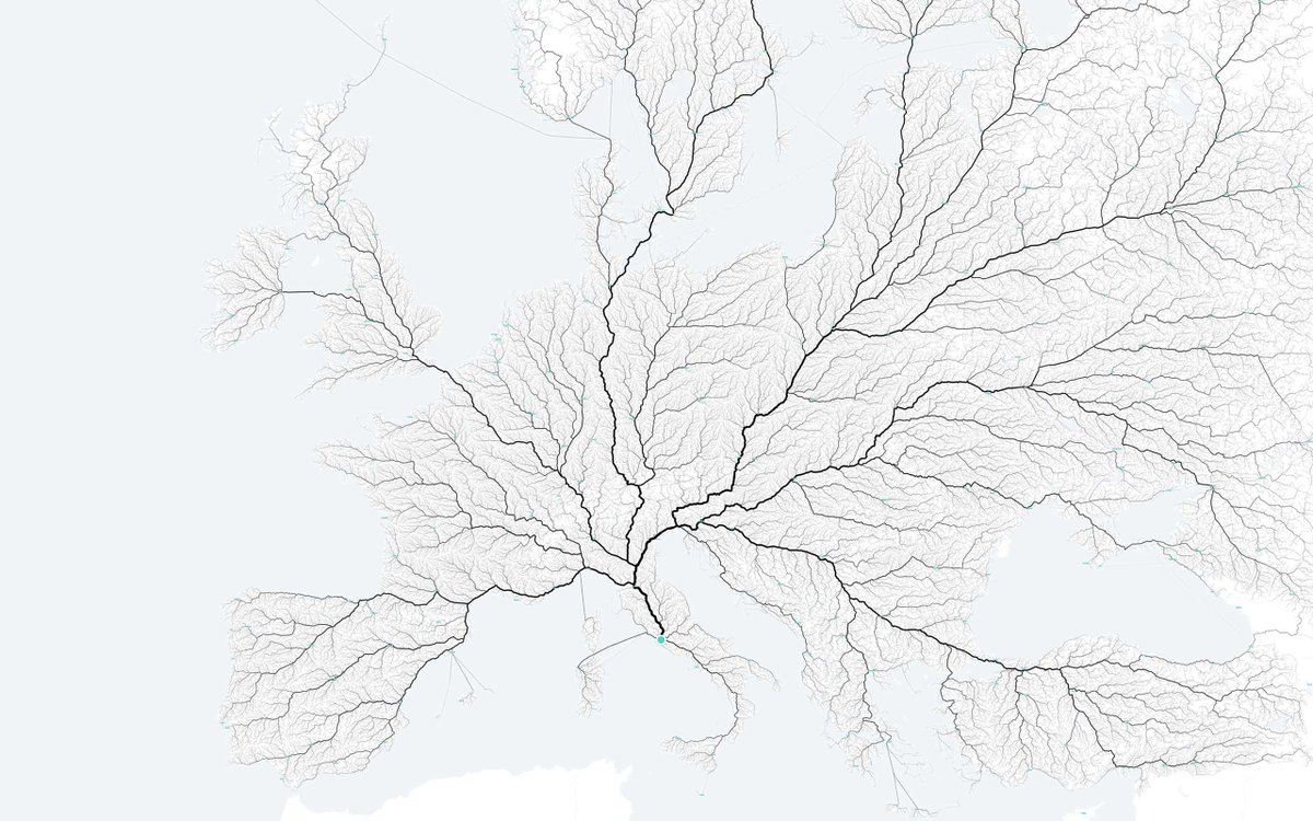 geoinfinita's tweet image. Este mapa se pregunta si aún hoy todos los caminos llevan a Roma... blgs.co/9TKsyY