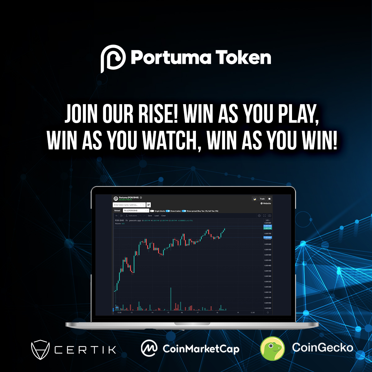 portumatoken's tweet photo. Join the rise of POR!

#PlayToEarn #portumatoken https://t.co/wfWJ7MRTDl