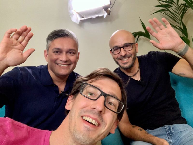 "Got the opportunity to ask our CEO and CTO some more questions — this time for an internal event and not #ElasticCC. Turned it into mandatory selfie time 😄 " —Philipp Krenn, Team Lead, Developer Advocate