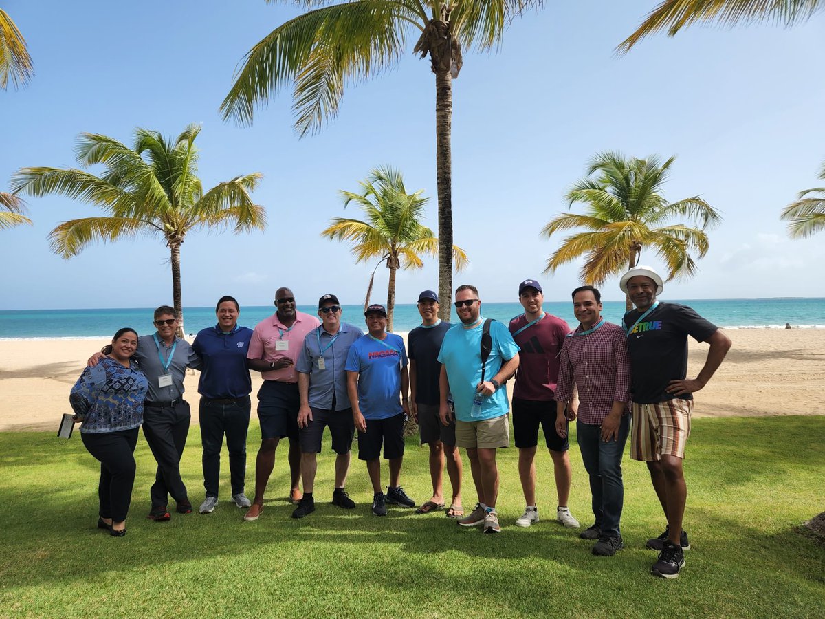 MeetingsInPR's tweet photo. We are just one day away from celebrating #ConnectPuertoRico.🤩🇵🇷 Meet our #ConnectMP sports pre-Fam attendees who are visiting the beautiful @courtyardpr in Carolina, Puerto Rico. Share a 🙌 emoji if you are excited to #MeetInFullColor this Sunday in 🇵🇷. #DiscoverPuertoRico https://t.co/fDkij58TVW