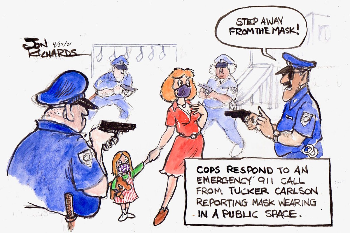 EandPCartoons's tweet image. Jon Richards, WhoWhatWhy.com (2021) #TuckerCarlsonsProblems