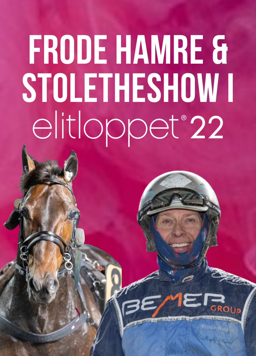 Vil du se norsk hest med norsk kusk i Elitloppet? 🇳🇴Frode har bestemt seg. Kommer Stoletheshow til Elitloppet kjører han sitt første elitlopp! 

Fra 2. pl i Finlandia Ajo til 3. pl i Copenhagen cup kommer Stoletheshow i toppform! 

Gi din stemme ⬇️
folketshast.se