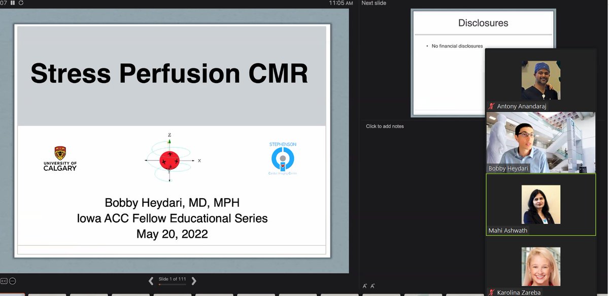 Happening now! stay tuned Stress Cardiac MRI by Dr. Heydari  #BobbyHeydari
#IowaACCLectures #ACCFIT #ACCEarlyCareer #letslearncardiology
<a href="/ACCinTouch/">American College of Cardiology</a>
<a href="/SCMRorg/">Society for Cardiovascular Magnetic Resonance</a>
<a href="/Heart_SCCT/">Heart_SCCT</a>