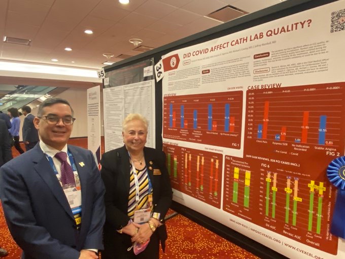 ACE_CVEXCEL's tweet photo. So proud of our team @bhweiner @JCigarroaMD for securing the hardware 😂 - not our first recognition for the original science we’re producing from our supportive and data-driven accreditation process! https://t.co/NBW0H48Phw