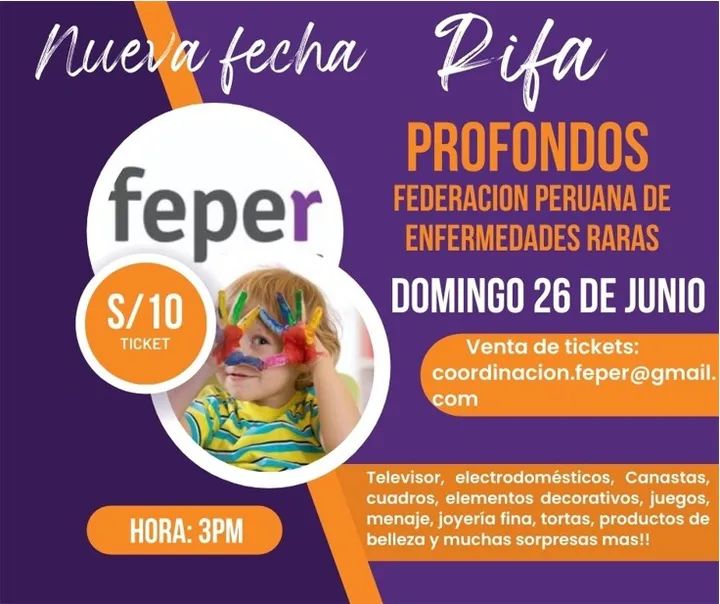 CopacePeru's tweet photo. #RifaFeper #Profondos 26 de junio- 3pm - S/ 10.00 soles! Grandes premios! Informes coordinación.feper@gmail.com  - Gracias por compartir! https://t.co/SwMjthe2pF