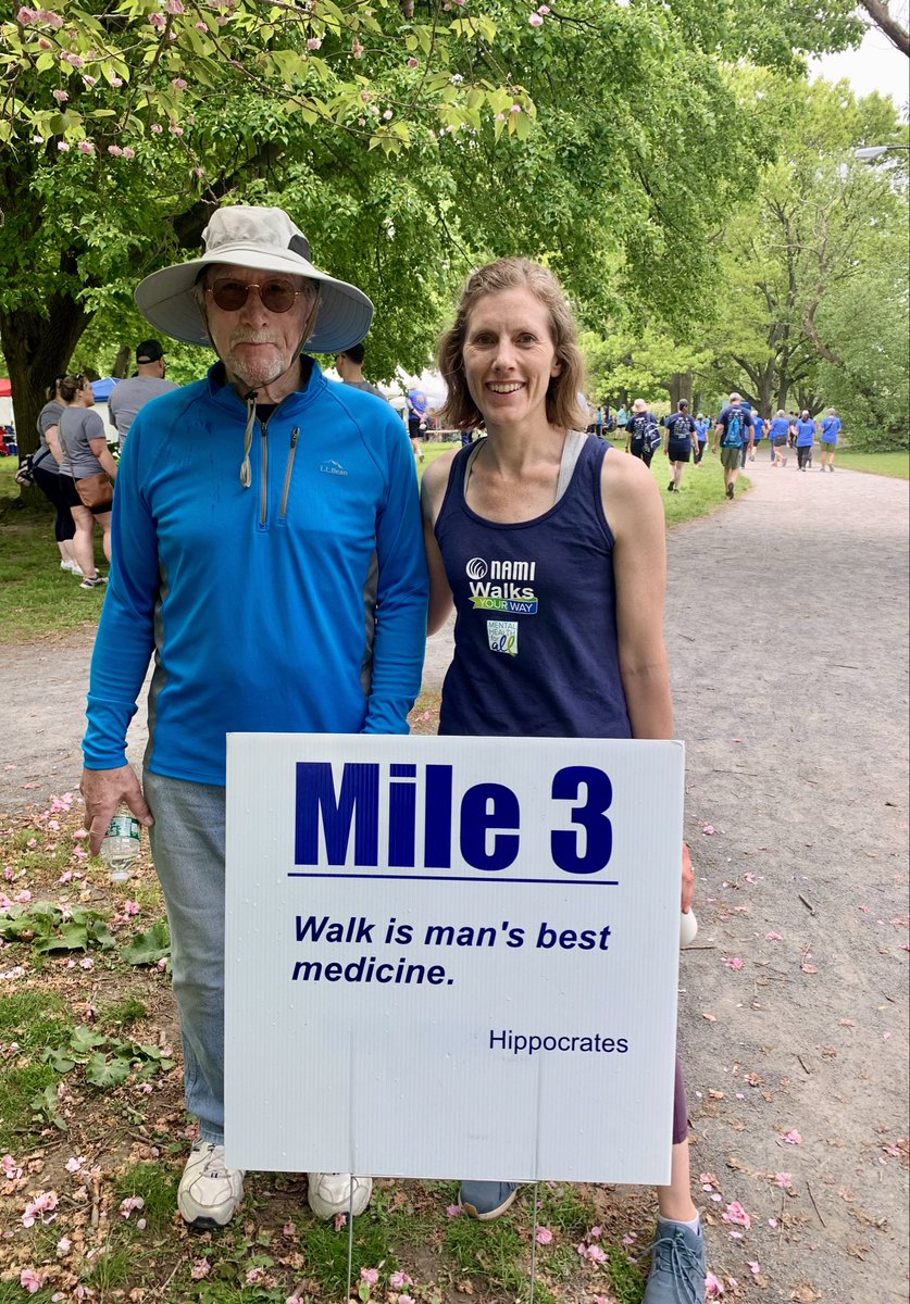 HHNesralMD's tweet photo. Walking with my dad, patients, families, and colleagues in our shared vision of a more hopeful, more equitable, more resourced mental health system! #Together4MH 

@Eliot_chs @NAMIMass @MassMedical https://t.co/JV2sSohsCk