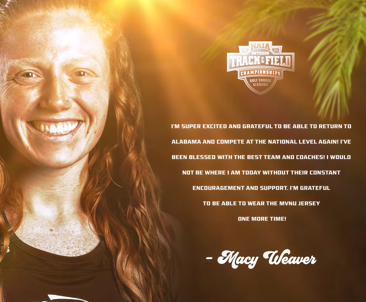 MVNU Athletics (@mvnu_cougars) on Twitter photo For the second year in a row, Macy Weaver of <a href="/run__naz/">MVNU Track & Field and Cross Country</a> is heading back to Gulf Shores, Alabama to compete in a marathon! The senior is excited for the opportunity 🗣 For the second year in a row, Macy Weaver of <a href="/run__naz/">MVNU Track & Field and Cross Country</a> is heading back to Gulf Shores, Alabama to compete in a marathon! The senior is excited for the opportunity 🗣