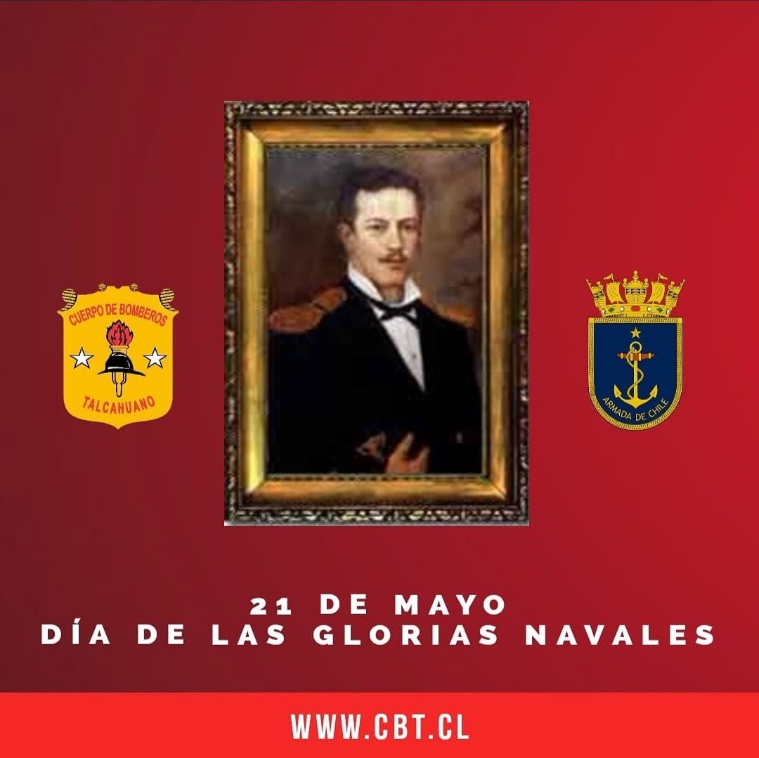 Hoy 21 de mayo conmemoramos el día de las Glorias Navales que rememora a los héroes de los combates navales desarrollados en 1879 en Iquique y Punta Gruesa, y enviamos un afectuoso saludo a quienes forman parte la Armada de Chile <a href="/Armada_Chile/">Armada de Chile</a>