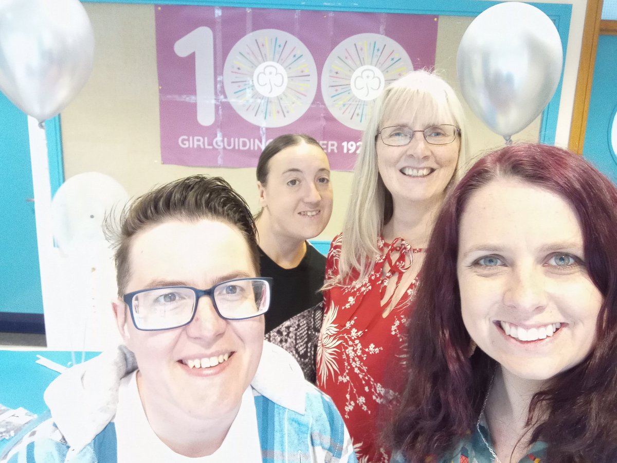 93rdTrefoil's tweet photo. Lovely afternoon @LorneEstate to celebrate 100 years of @ggulster with an afternoon tea, a sing-song and fun look through the archives at the last century of Girlguiding! 🎂🥳⛺🔥 https://t.co/bkNM65mTVv