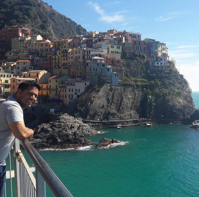 Hiking somewhere in Cinqueterre in 2017.