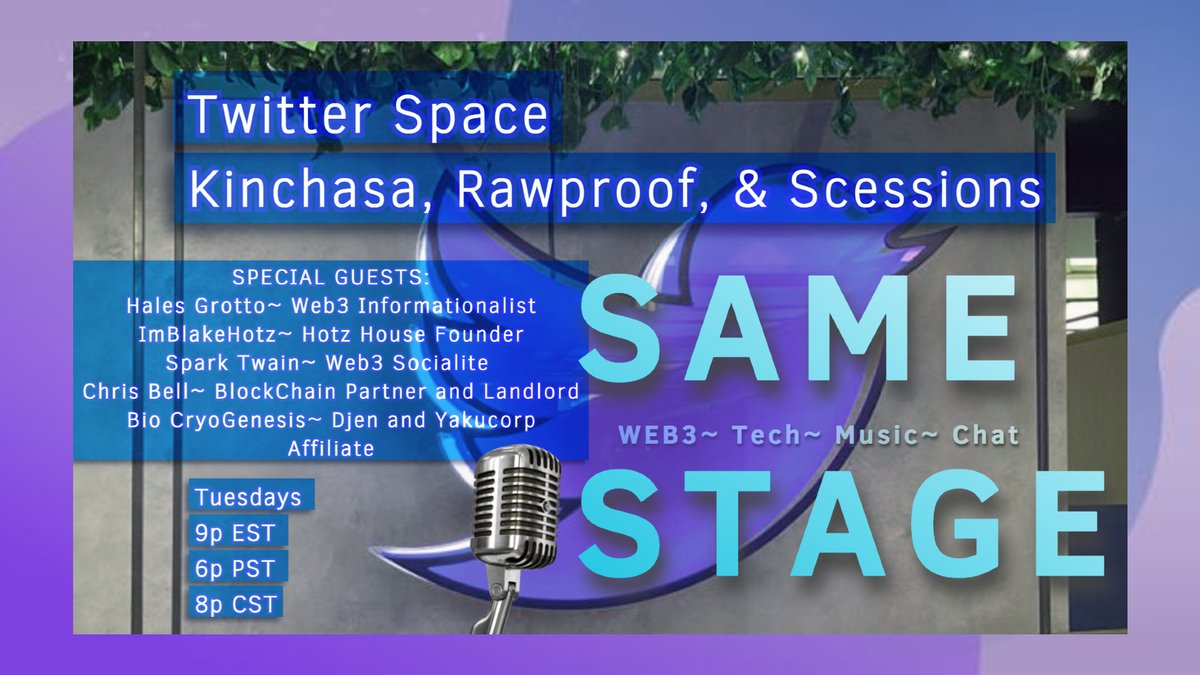 SCessions's tweet image. Another #SAMESTAGE Thought Leadership is set for Tuesday, March 24th

🗣 In this decentralized T-space ~ everyone has the option to unmute, speak undiluted, and allow for brand awareness for each guest. 

We will also have a Q&amp;amp;A for listeners to ask the panel or a specific guest