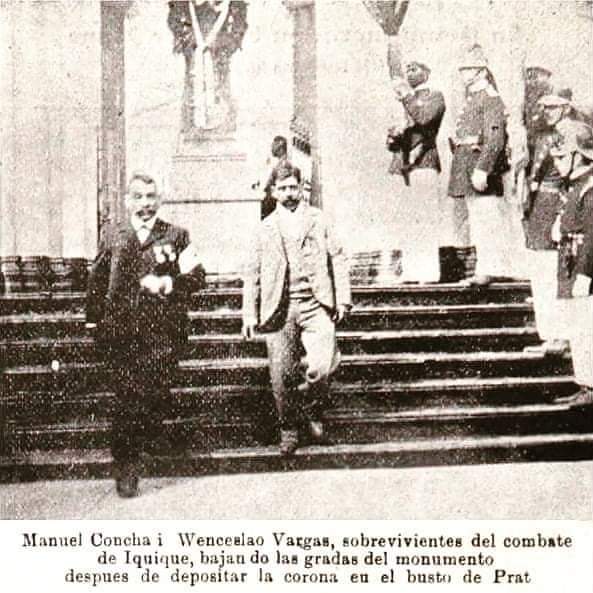 FcoAspeBou's tweet photo. ¡Oh, héroes de Iquique, jamás temáis vosotros!
La fama hoy os coloca en alto pedestal;
Para guardar tu nombre estamos, Prat,nosotros. No temas Prat glorioso, tu nombre es inmortal

Estrofa V de la Epopeya de Iquique de Vicente Huidobro. #21deMayo #ArturoPratVive #ArmadaDeChile https://t.co/HllCmdJ9Vg