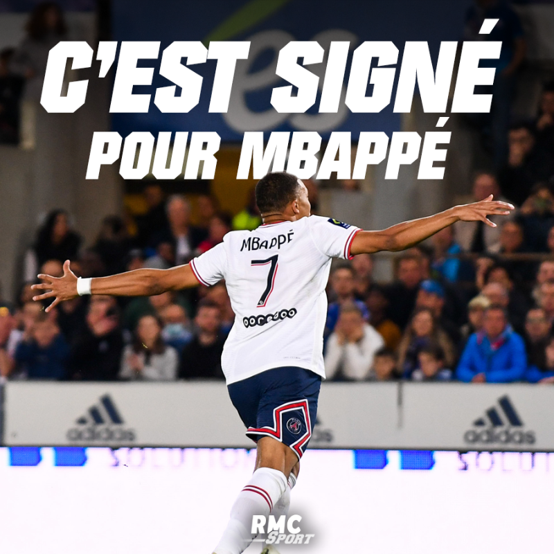 RMCsport's tweet photo. 🚨  C'EST FAIT : Kylian Mbappé a signé sa prolongation avec le Paris Saint-Germain !