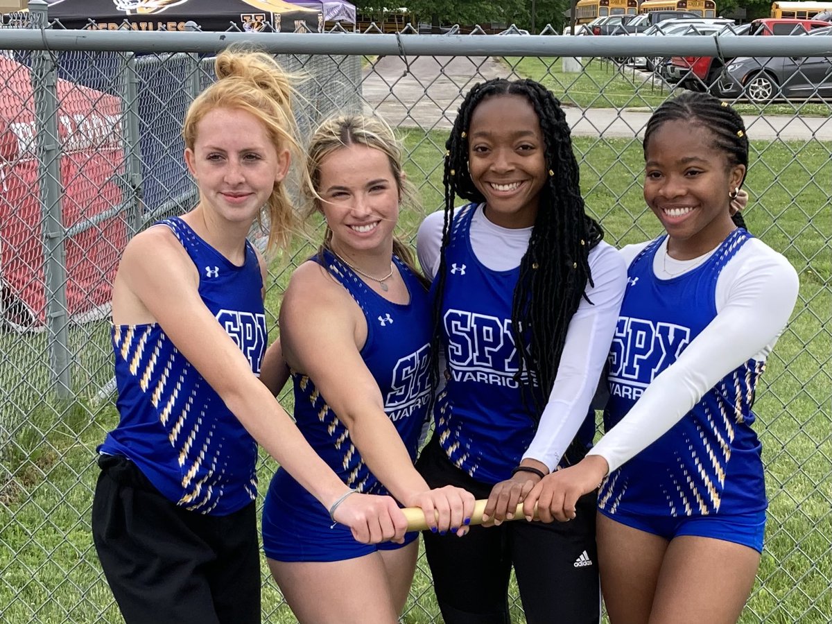 Both 4x200 going to state.  Women finished 1st and Men finished 4th!!  Go Warriors!!!