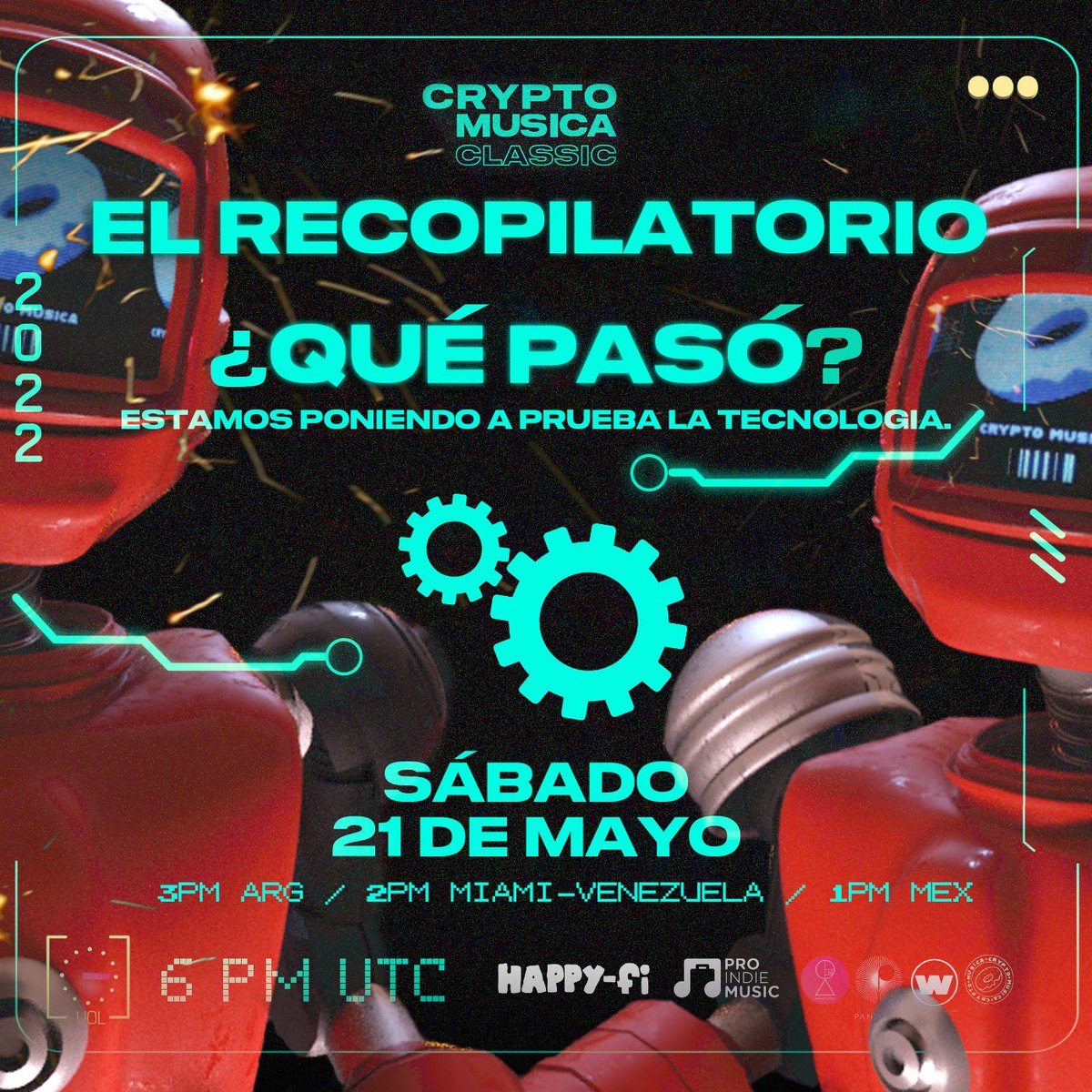 🔴Nos vemos en 30 min!🔴

👉 Un spaces súper interesante donde explicamos por qué la tecnología a veces no está preparada para nosotrxs! 

🔴Recuerden que si dan RT+ LIKE a esta publicación participan por un #NFTGiveaway !

#MusicNFT #LATAM #nftmusica