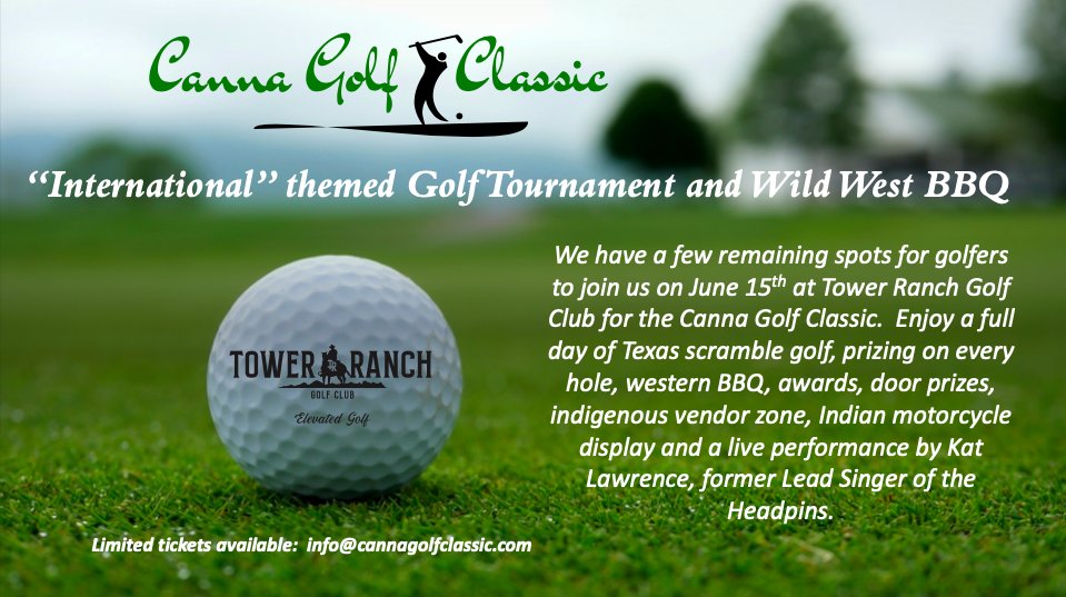 CannaClassic's tweet photo. Come and join us for our next epic event.  Don't Golf??? We have 2 spectacular evening networking dinners at @MissionHillWine and @TowerRanch.  Limited tickets available.  Reach out to info@cannagolfclassic.com for pricing and to reserve your spot. https://t.co/Kn1qgnAFoH