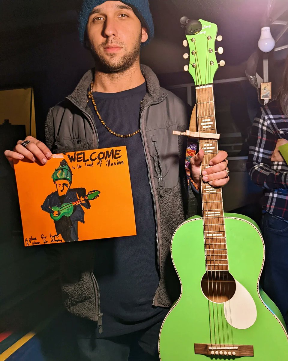 movesaround's tweet photo. Modern gothic: Nolan Silverstein opened up last night's NoHo comedy asylum with pithy jaded lyrics over a green guitar. https://t.co/8ZqBdVy0pI