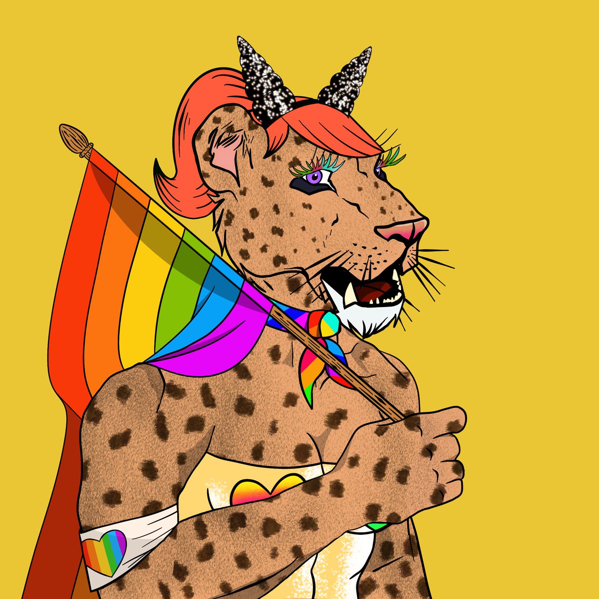 #pridenft #nftproject #nftart #ethereum #polygonblockchain #polygonart #opensea #openseaart #openseaartist #lgbtq #lgbtqart #lgbtqnft #virtualpride #virtualparade #prideflag #queernft #diversitynft #diversity