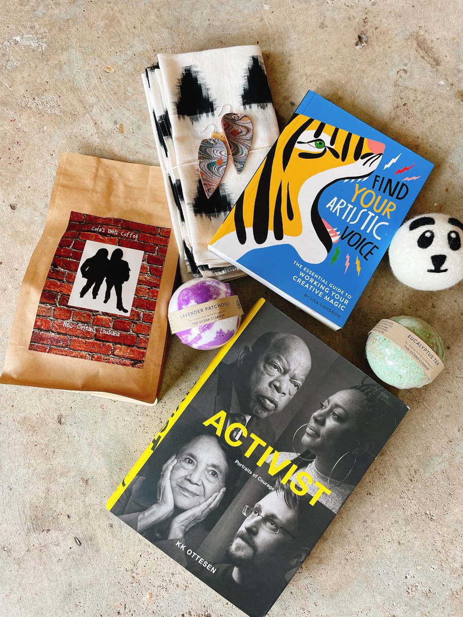 New goodies in the shop 😍 Coffee by @corasgirlscoffee_nola, beautiful book by <a href="/lisacongdon/">Lisa Congdon</a>, earrings by @brittanypurdymusic, &amp; more - come see! 🤗