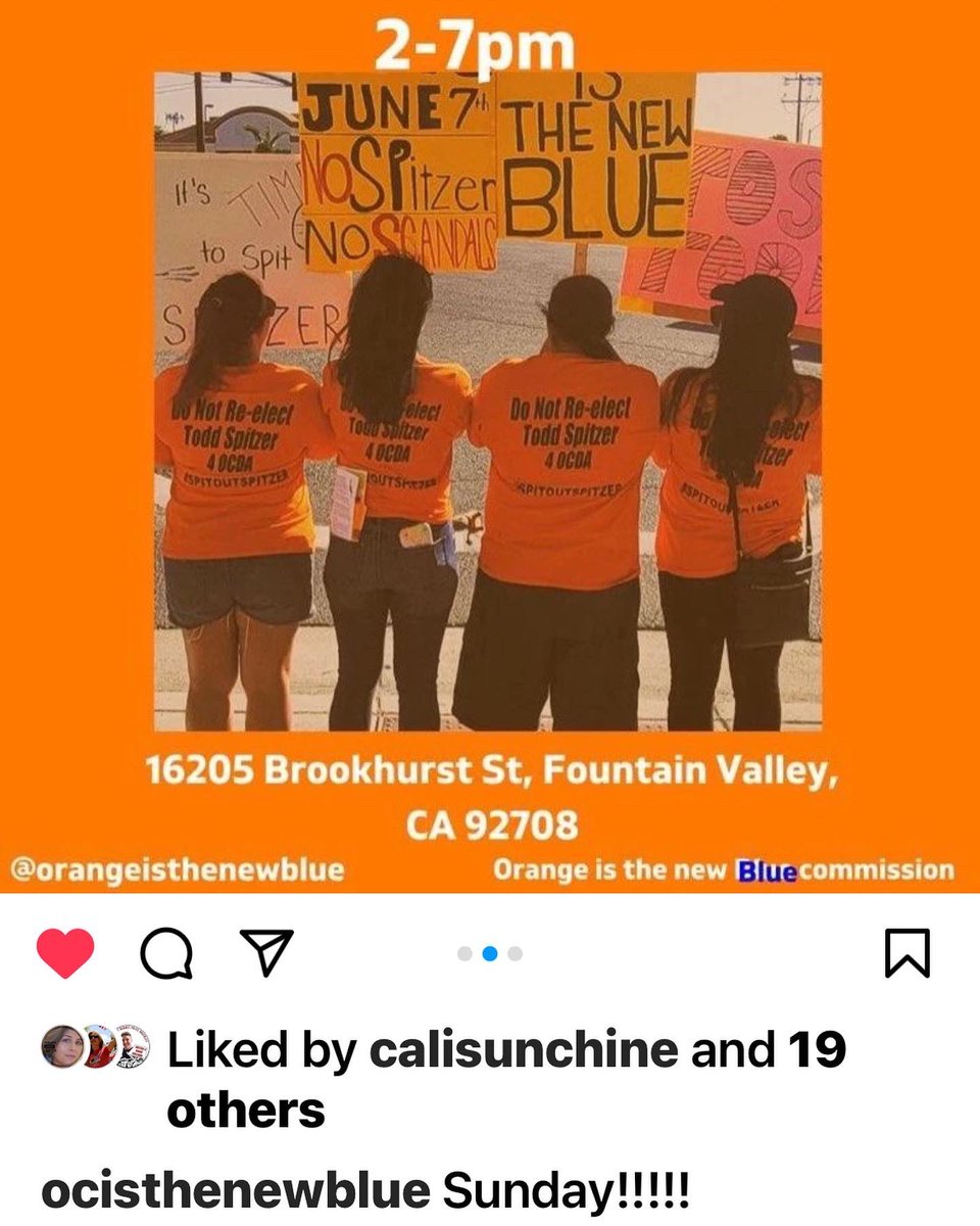 SallySanders123's tweet photo. Join us for our last #spitoutspitzer rally before the election on June 7! #ocisthenewblue โ๐ฝ๐ช๐ฝ๐๐ฝ https://t.co/m08Va6aPvw