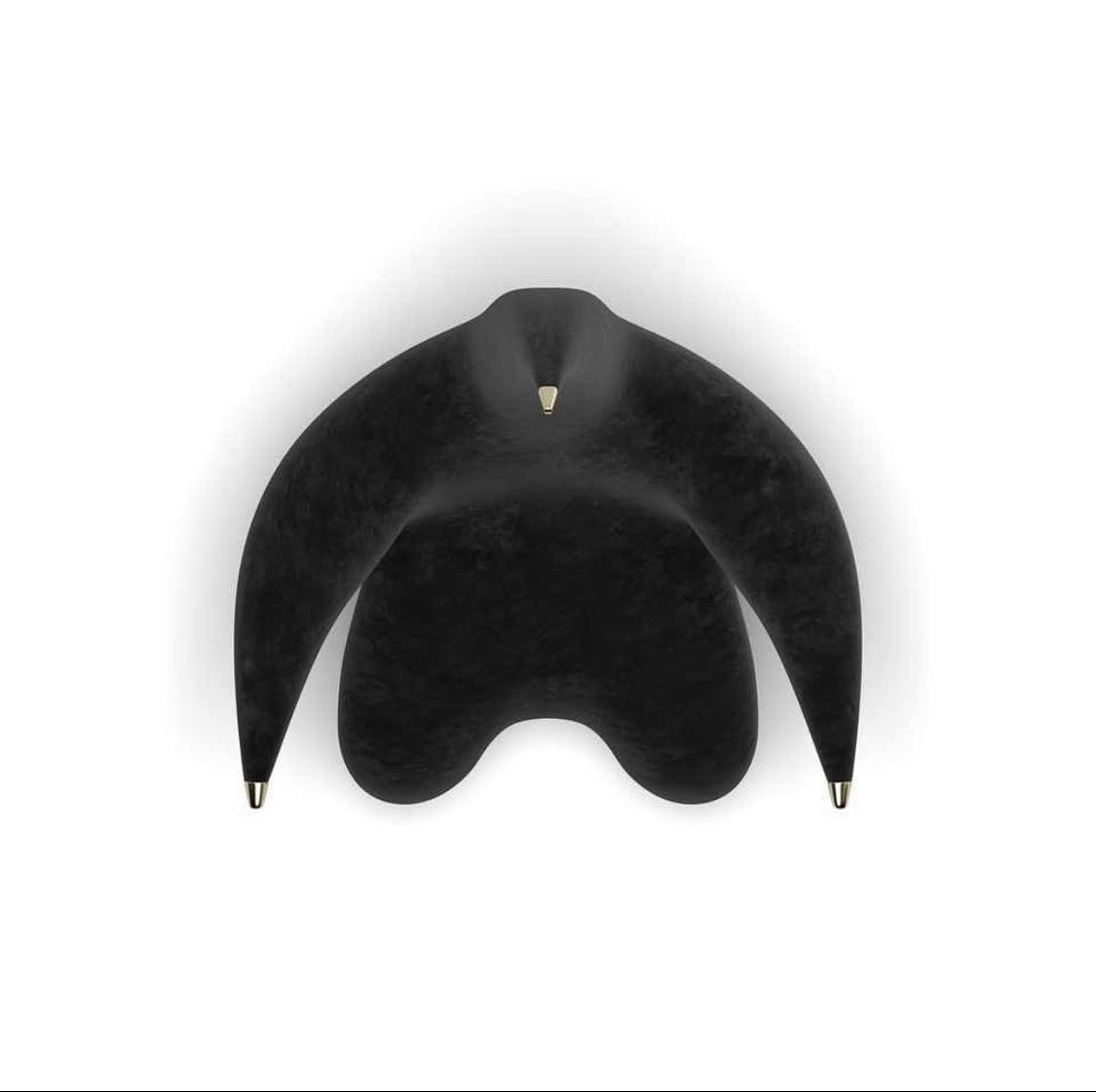 designdocument's tweet photo. Black velvet lounge chair by Troy Smith Studio https://t.co/0zvD1jK1QL