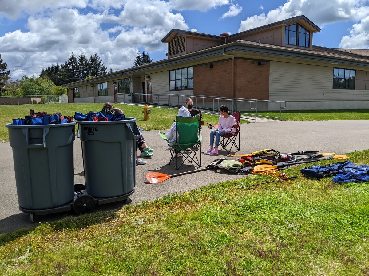 TMSHyLo's tweet photo. TMS Move for Life spent time learning about water and boating safety this week!  Stay safe out there! Students presented short skits focusing on safety using paddling gear!   @TMSFirewolves @TumwaterSDNews @TMSBigMac https://t.co/dXxK0PblXR