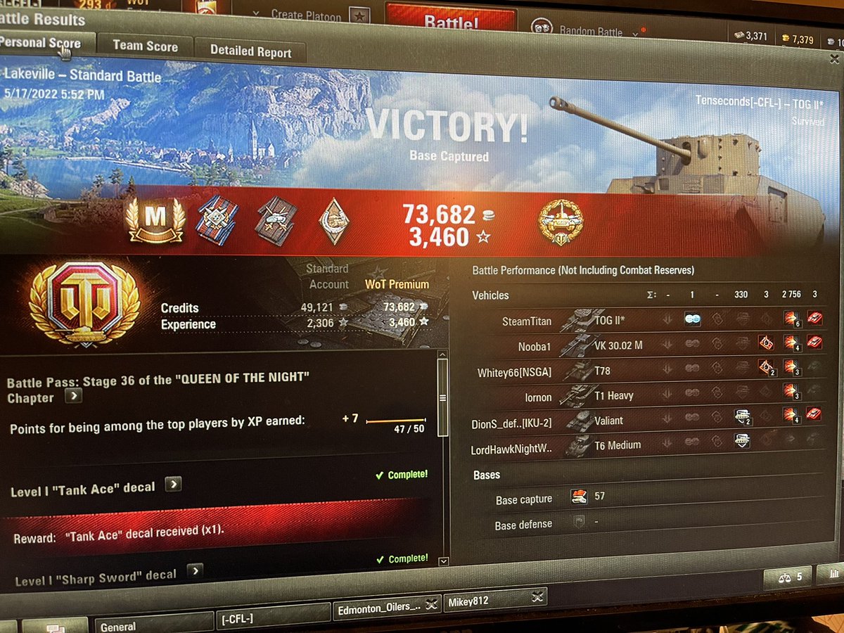 tisssmannn's tweet photo. @worldoftanks IGN - Tenseconds
Base - 1281
Tank - Hot Dog TOG II https://t.co/04zok9sUYI