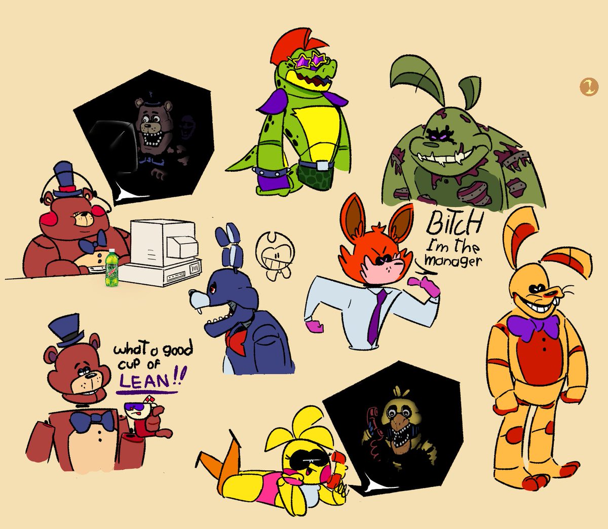 Pepo (commissions open) on X: I don't know why but i felt compelled to  doodle the phantom animatronics. #FNAF #fnaffanart #fnaf3 #fanart   / X