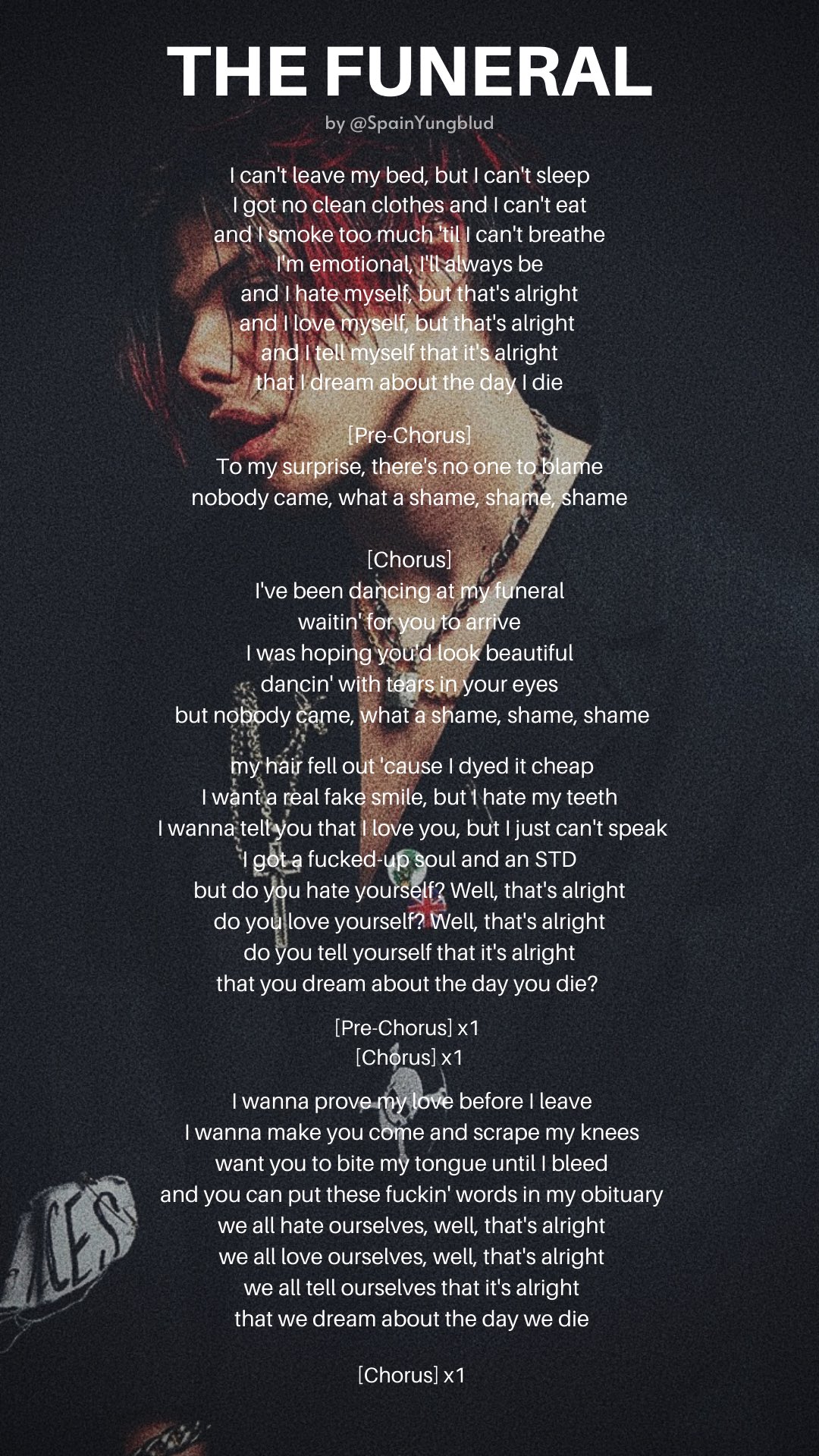 Yungblud Spain on Twitter "Letra en inglés y traducida de 𝗧𝗛𝗘 𝗙𝗨𝗡𝗘𝗥𝗔𝗟