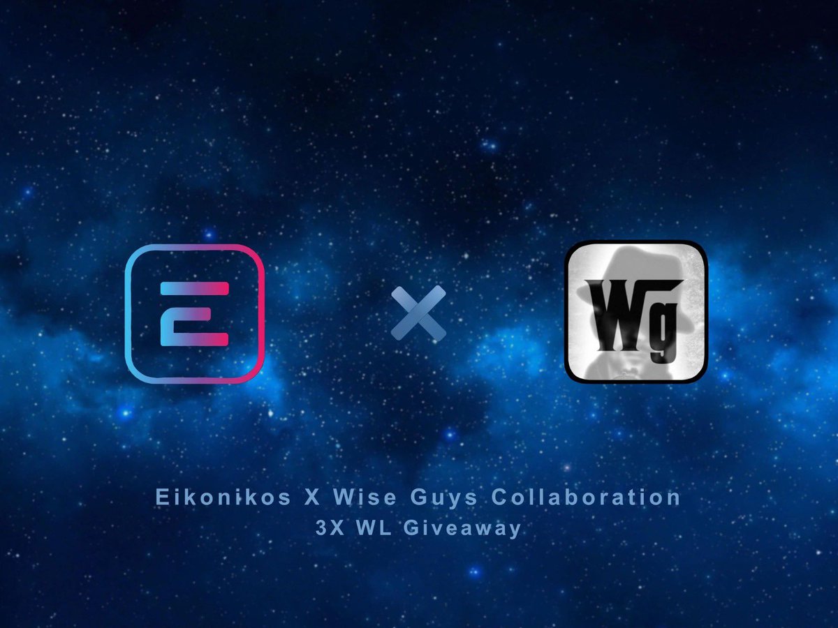 WiseGuys2X22's tweet image. 🔥EIKONIKOS x WiseGuys🔥

Excited to announce a partnership with @Eikonikos_HQ to give away:

3 Whitelist Spots

1️⃣Follow @Eikonikos_HQ and @WiseGuys2X22 
2️⃣Like / RT / Tag 3 friends
3️⃣Join our communities: discord.gg/eikonikos and discord.gg/S4twjJhdGk

Ends in 24 hours!