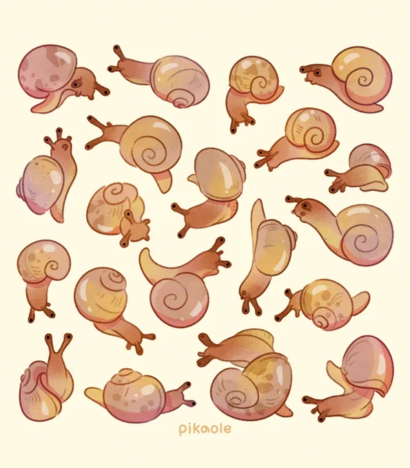 I saw a super cute snail today
🐌명주달팽이 (Acusta despecta) 