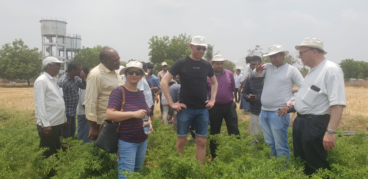 MamtaSharma_1's tweet photo. Very productive #Danish #Indian #workshop on @climatesmartplant protection @ICRISAT to discuss concrete ideas&strengthen #partership, trip down to #farmers fields, scouting #digitaltools framing roadmap #onecrophealth @UCPH_Research @JakobOerberg @KU_PLEN @ChSvend @arvind12211 https://t.co/VDxiveyghm