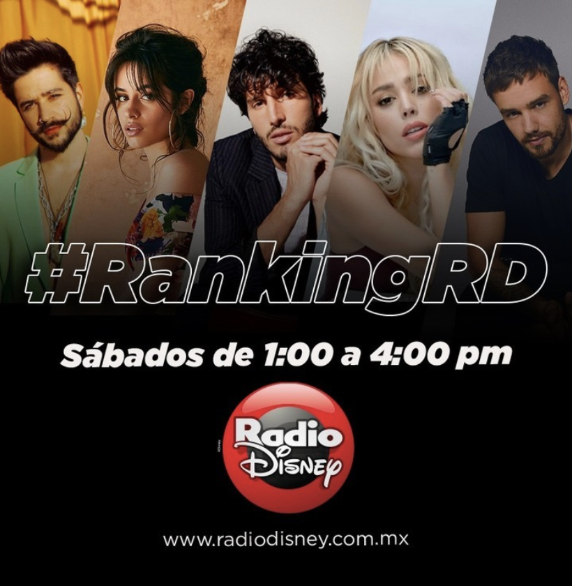 RadioDisneyMX's tweet photo. ¡Ya estamos en el #RankingRD! Descubre qué temas tuvieron más votos y a nuestro gran #1 de la semana. 🎵 🔝

Escúchanos en:
📻 92.1 en CDMX
📻 102.1 en Toluca
📻 106.1 en Pachuca
📻 92.9 en Puebla

O desde cualquier lugar en:
💻 https://t.co/h88zcrMont
📱 App Radio Disney https://t.co/xTINfrlE0m