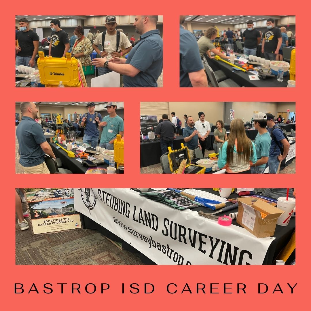 TSPS Staff had a great time supporting
Steubing Land Surveying at a Bastrop ISD Career Day!
Great job getting kids interested at all ages! Thank you
for letting us be a part of this awesome event!

becomeatexassurveyor.com