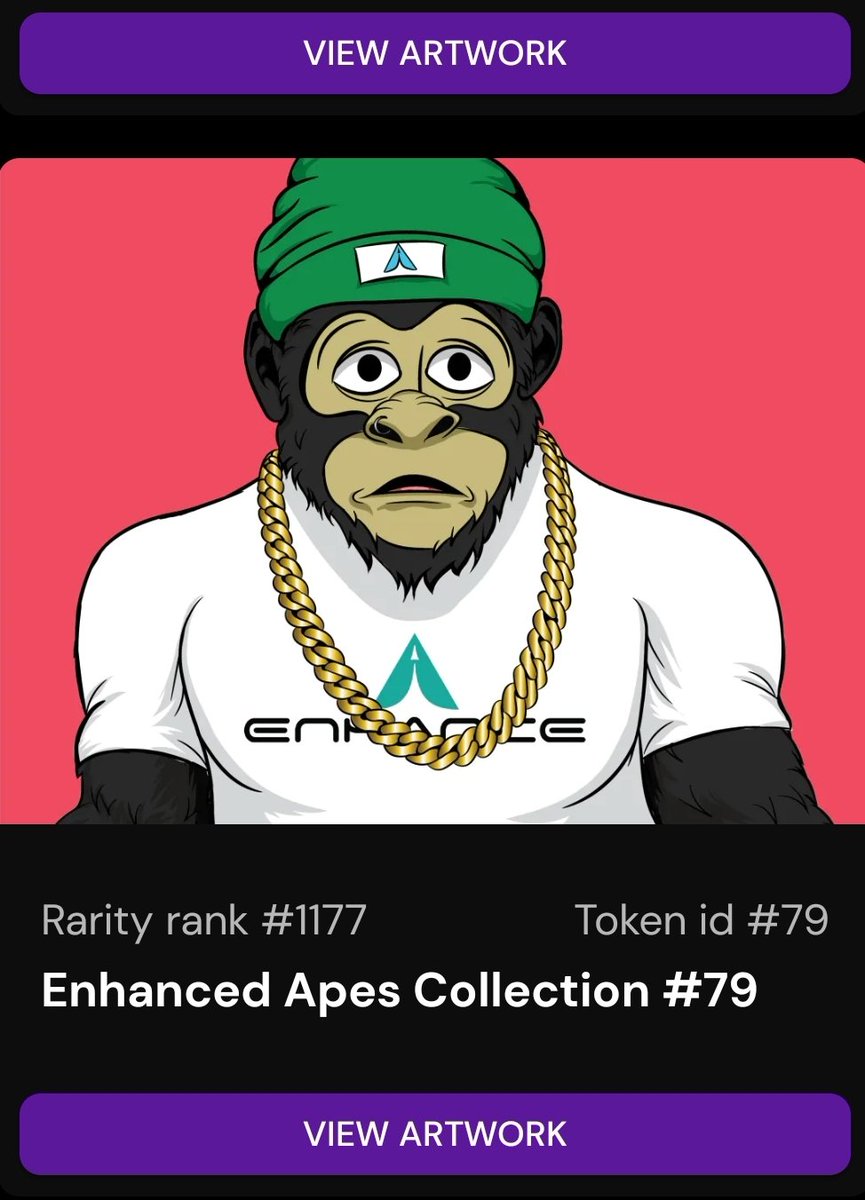 EnhancedShawn's tweet photo. π¨π¨π¨π₯
Have you checked out your #EnhancedApe #NFT #Rarity yet?
Let's see em!! #PostEmUp
#EUNIT #EnhanceApes #EnhancedApe #EnhanceToken #SafeMoonArmy #SafeMoon https://t.co/Re6dJw45Hi