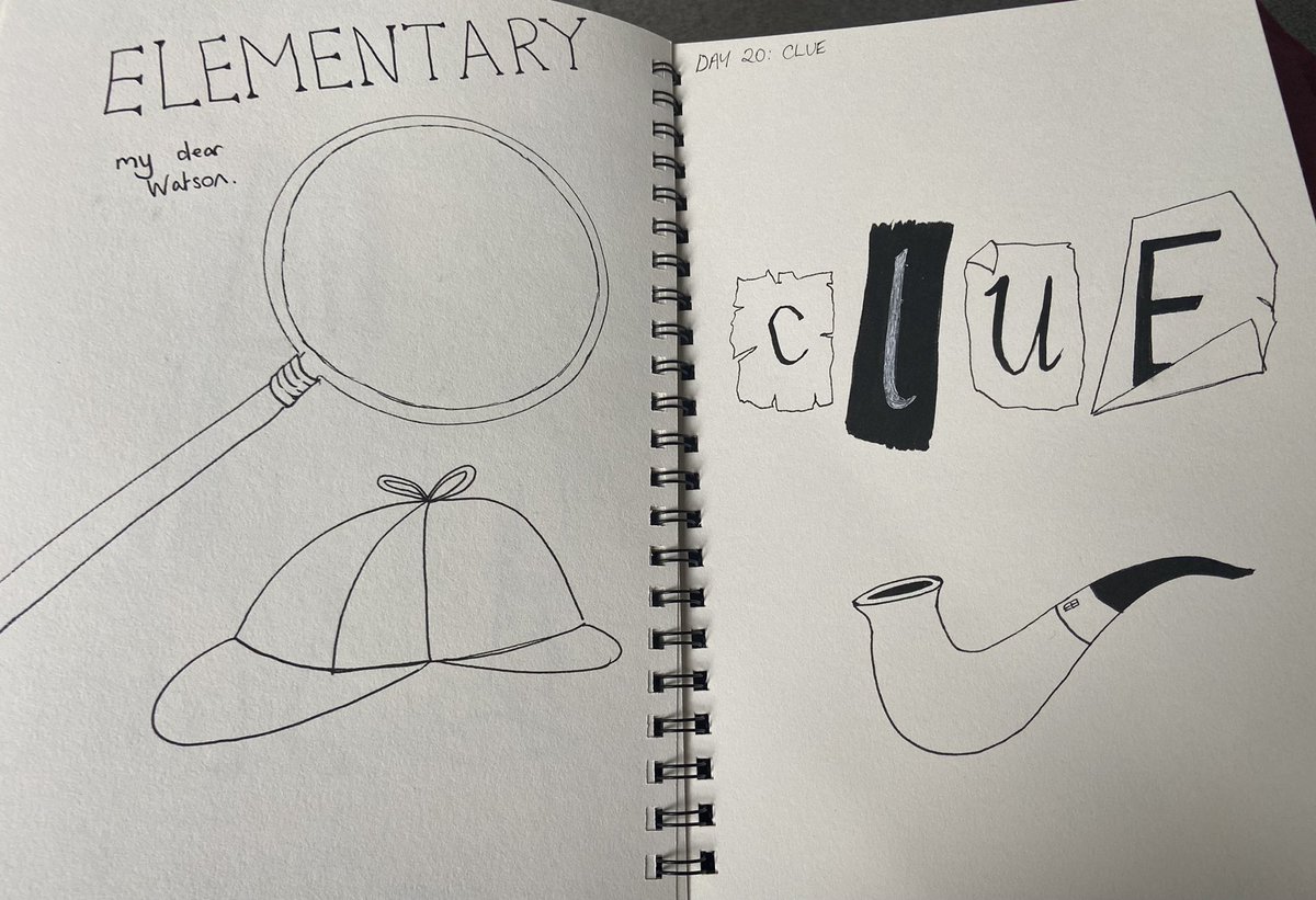 LouiseTreloar1's tweet photo. Days 17, 18, 19 and 20 of the #MagpieChallenge. Unfortunately, I have just realised that my sketchbook only has 28 page spreads. Doh! π³π« @JenniSpangler1 https://t.co/Ld7DO9UHBv