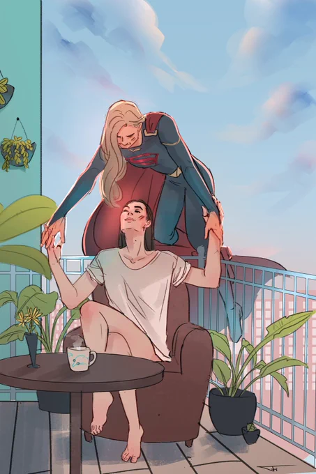 A bit of Supercorp floof art I did for the ScZine countdown a couple weeks ago! 