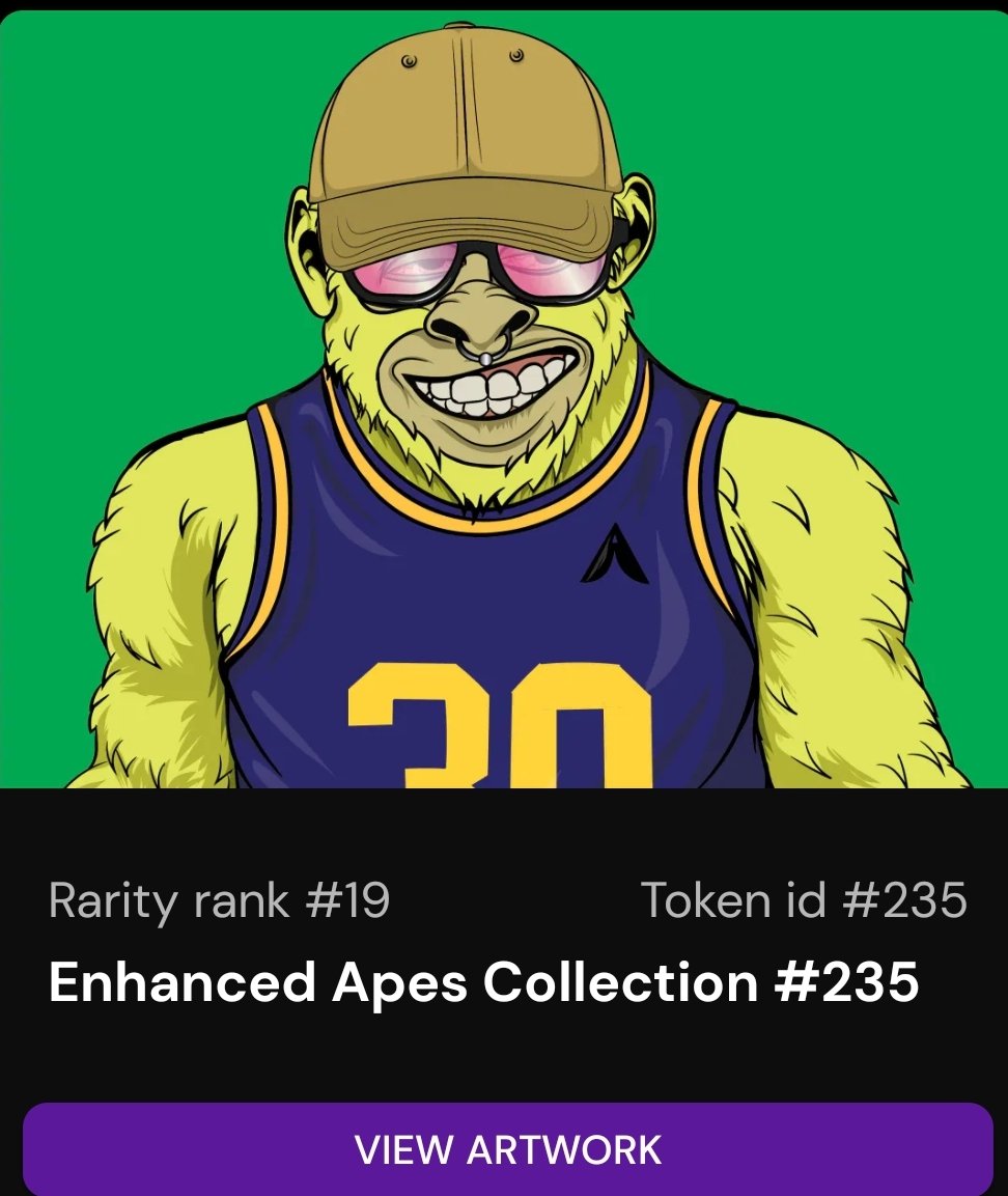 EnhancedShawn's tweet photo. π¨π¨π¨π₯
Have you checked out your #EnhancedApe #NFT #Rarity yet?
Let's see em!! #PostEmUp
#EUNIT #EnhanceApes #EnhancedApe #EnhanceToken #SafeMoonArmy #SafeMoon https://t.co/Re6dJw45Hi