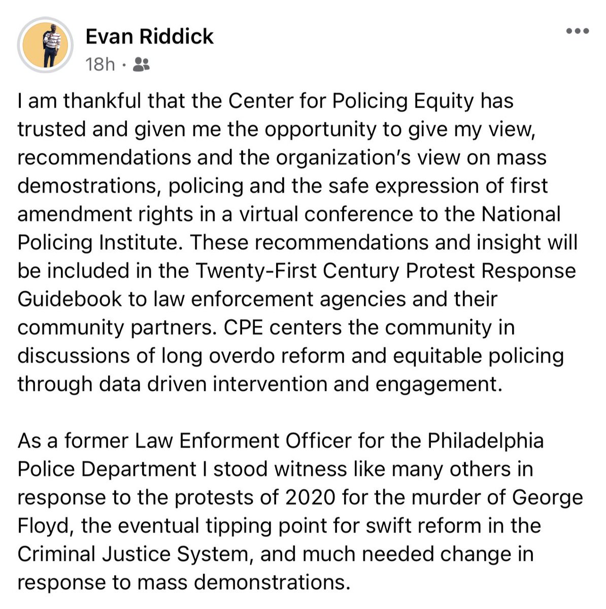 #FairPolicing #equitablePolicing #criminalJusticeReform #PoliceAccountability