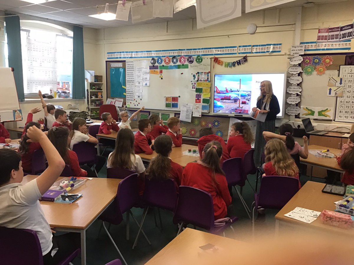 newton_class's tweet photo. Amethyst class we’re lucky to have a special visitor today! Clare James MBE, Managing director of East Midlands airport came and shared her career experiences with the children! They were all truly inspired. Thank you for giving up her time to visit us! @PrimaryNewton @EMAirport https://t.co/EE3zSMsDXG